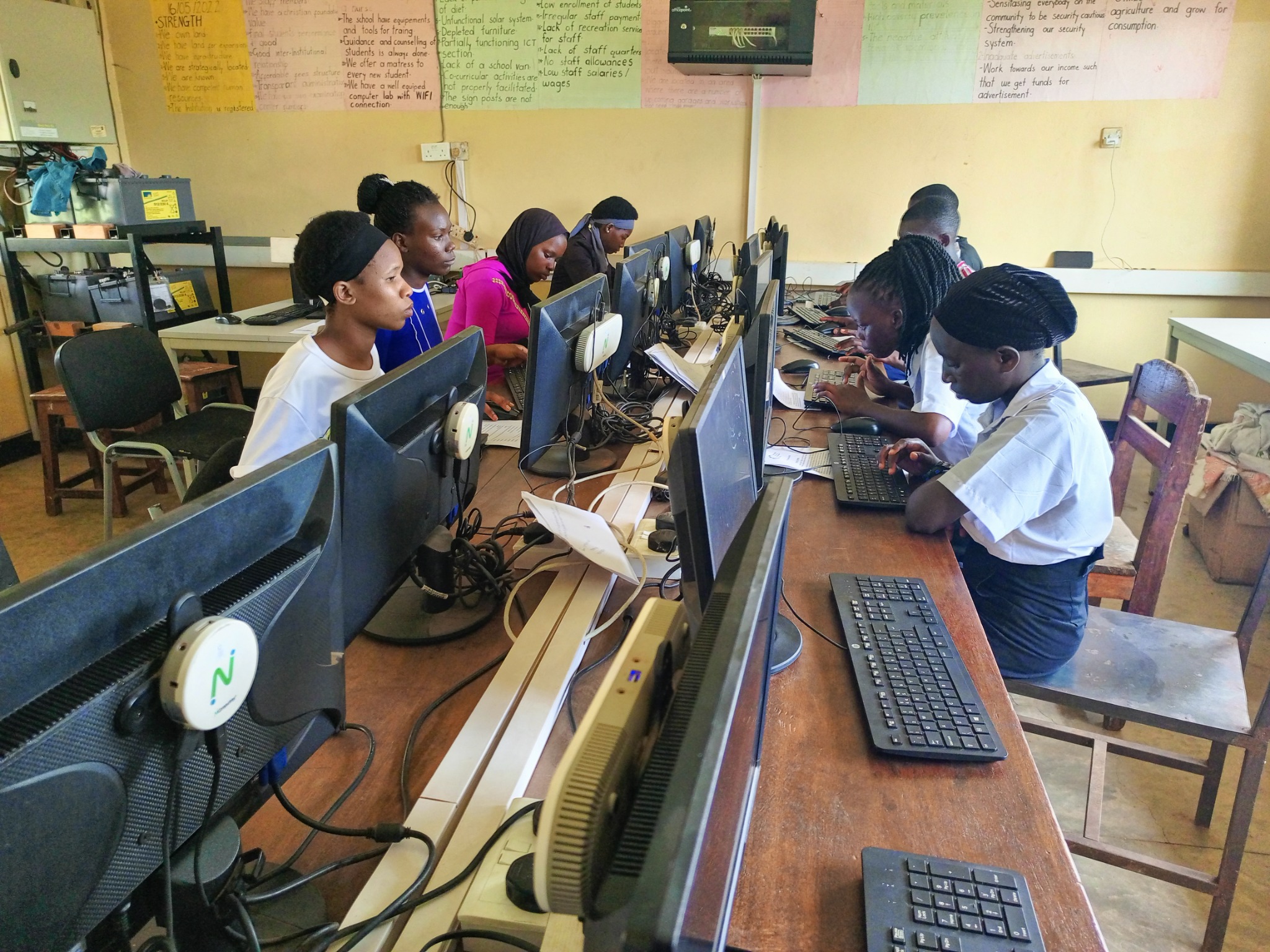 ICT training at Nile Vocational Institute Masaka